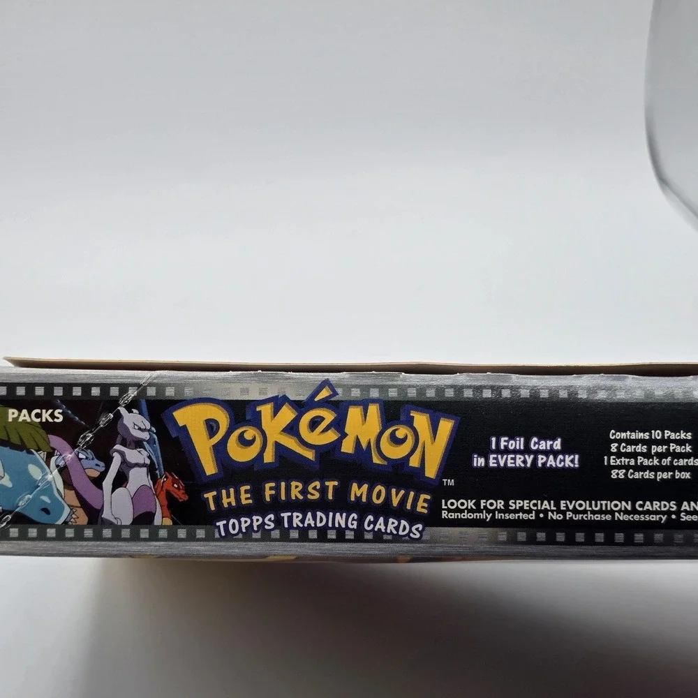 Topps Pokemon the‎ First Movie Trading Cards 10 Pack Booster EMPTY Box